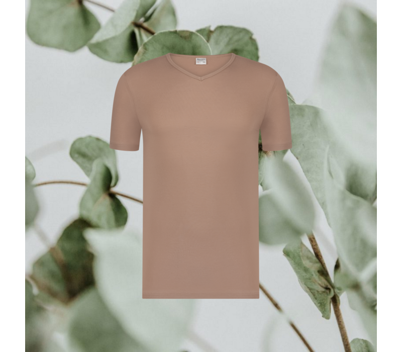 BEEREN GREEN COMFORT M181 HEREN T-SHIRT V-NECK NATUREL