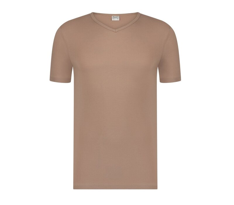 BEEREN GREEN COMFORT M181 HEREN T-SHIRT V-NECK NATUREL