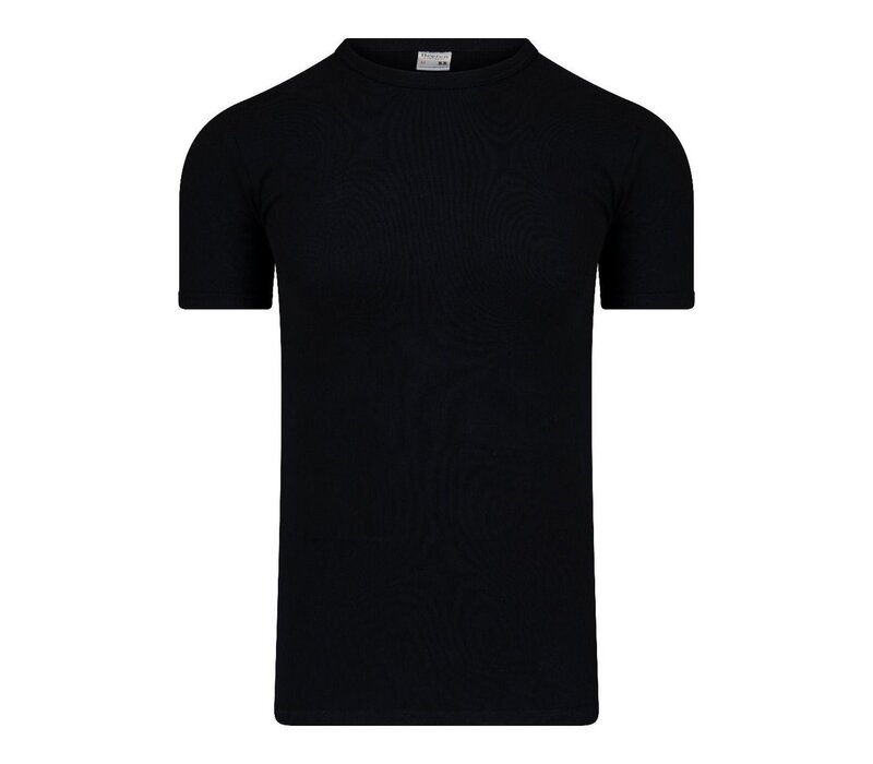 Beeren Heren T-shirt K.M. met O-hals M3000 Zwart