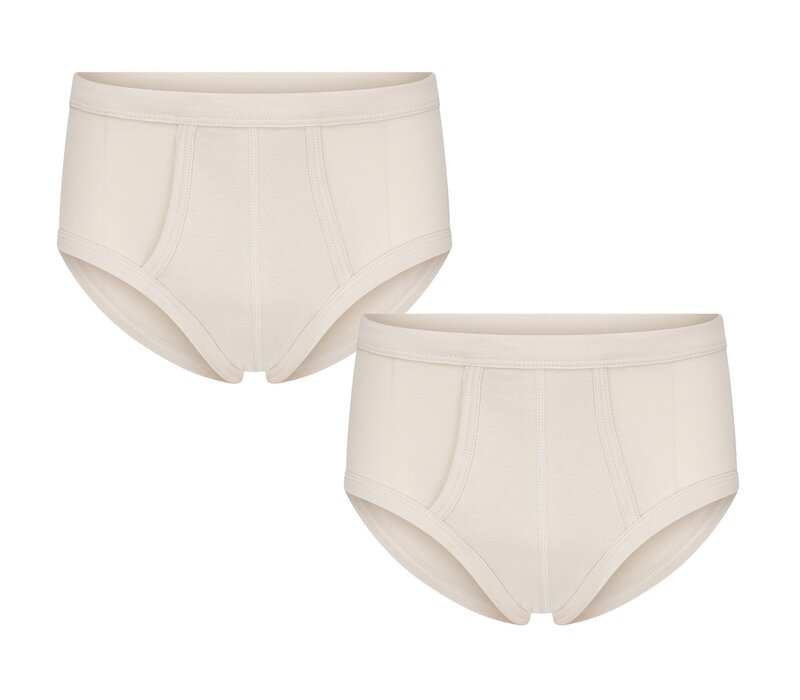 Beeren 2-pack Heren slip met gulp M3000 Beige