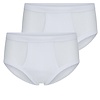 Beeren 2-pack heren slip met gulp Briljant Wit