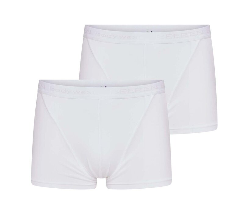 Beeren 2-pack Heren boxershort Beeren Young Wit (zachte micro stof)