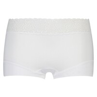 RJ Bodywear Pure Color Lace Dames Short Wit