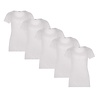 Beeren Ondergoed 5-PACK DAMES T-SHIRT MET O-HALS EN KORTE MOUW M3000 WIT