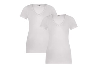 Beeren Ondergoed 2-PACK DAMES T-SHIRT MET V-HALS EN KORTE MOUW M3000 WIT Beeren Ondergoed 2-PACK DAMES T-SHIRT MET V-HALS EN KORTE MOUW M3000 WIT