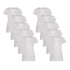 Beeren Ondergoed 10-PACK DAMES T-SHIRT MET V-HALS EN KORTE MOUW M3000 WIT