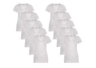 Beeren Ondergoed 10-PACK DAMES T-SHIRT MET V-HALS EN KORTE MOUW M3000 WIT Beeren Ondergoed 10-PACK DAMES T-SHIRT MET V-HALS EN KORTE MOUW M3000 WIT