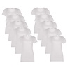 Beeren Ondergoed 10-PACK DAMES T-SHIRT MET O-HALS EN KORTE MOUW M3000 WIT