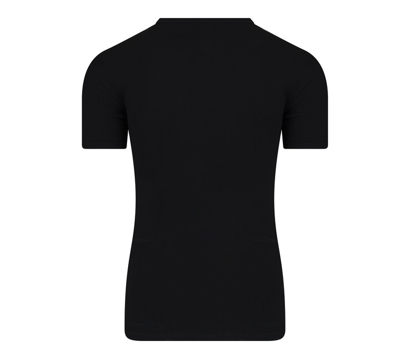 Beeren Heren T-shirt met  V-Hals  M3000 Zwart Bundel van 15
