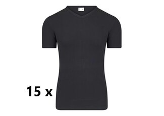 Beeren Ondergoed Beeren Heren T-shirt met  V-Hals  M3000 Zwart Bundel van 15 Beeren Ondergoed Beeren Heren T-shirt met  V-Hals  M3000 Zwart Bundel van 15