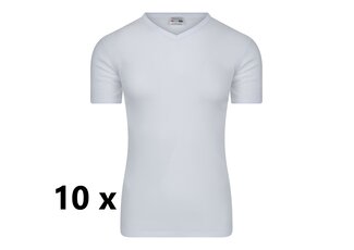 Beeren Ondergoed Beeren Heren T-shirt met V-Hals  M3000 Wit Bundel van 10 Beeren Ondergoed Beeren Heren T-shirt met V-Hals  M3000 Wit Bundel van 10