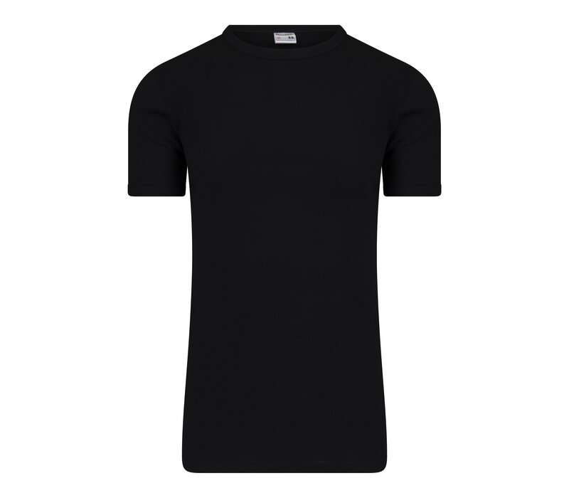 Beeren Extra lang heren T-shirt met O-hals M3000 Zwart