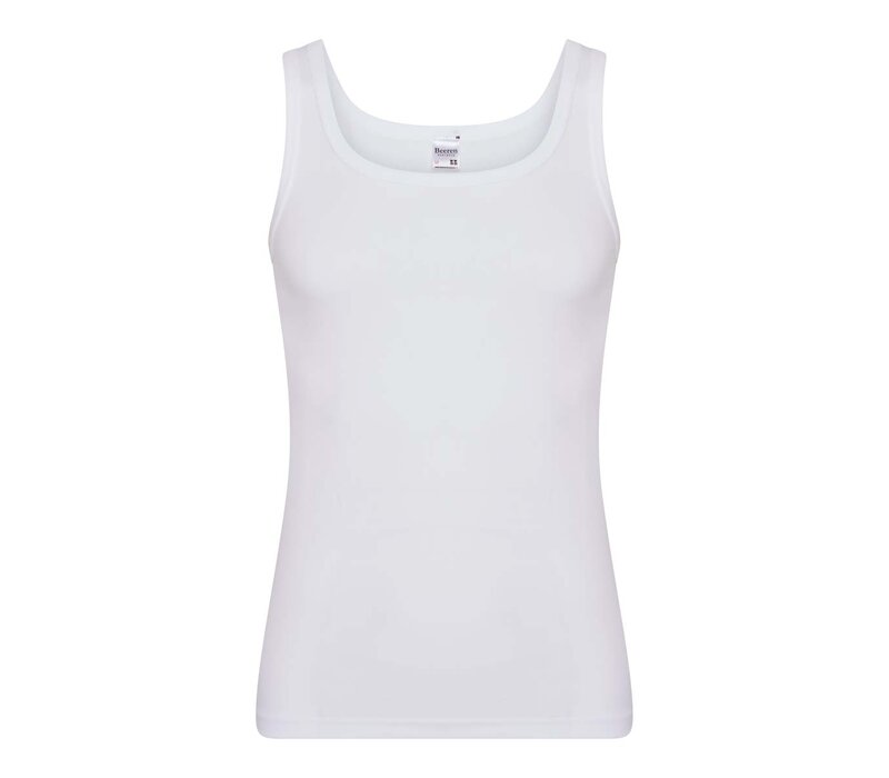 Beeren Heren singlet Beeren Young Wit (zachte micro stof)