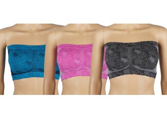 J&C Underwear 3-pack Dames Bandeau J&C Underwear 3-pack Dames Bandeau