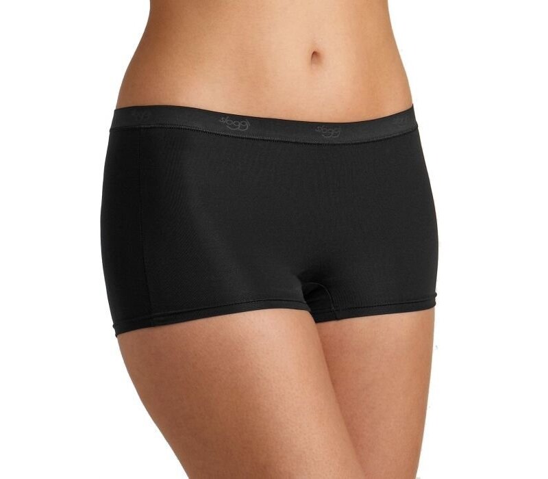 Dames Short met korte pijpjes, van het merk Sloggi, gemaakt van 84% Polyamide en 16% Elastaan