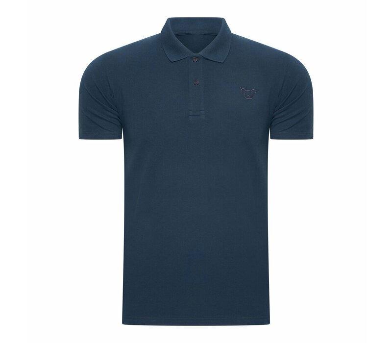 Beeren Heren Polo Izaak Pique Korte mouw Marine