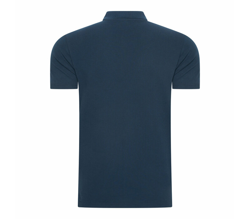Beeren Heren Polo Izaak Pique Korte mouw Marine