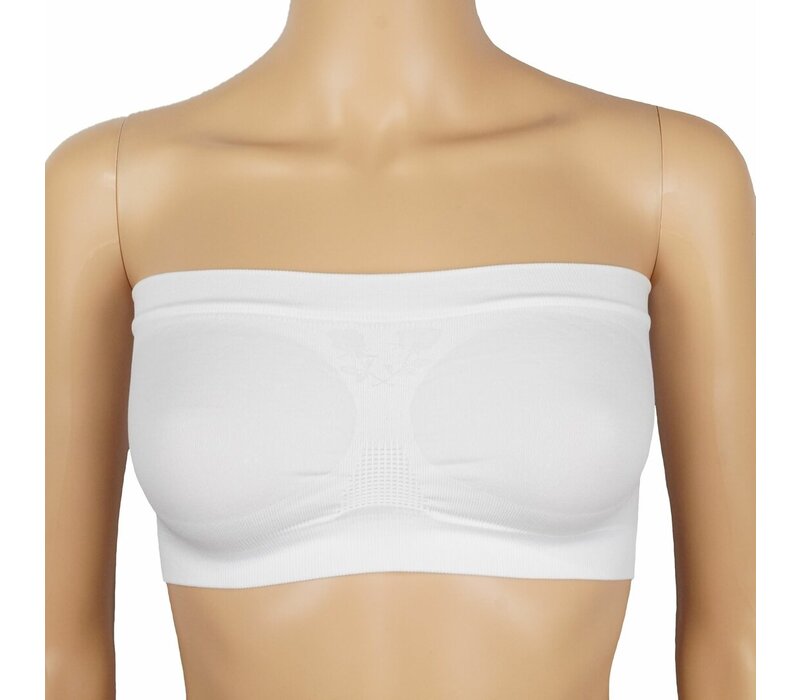 Dames Bandeau J&C wit - Free size