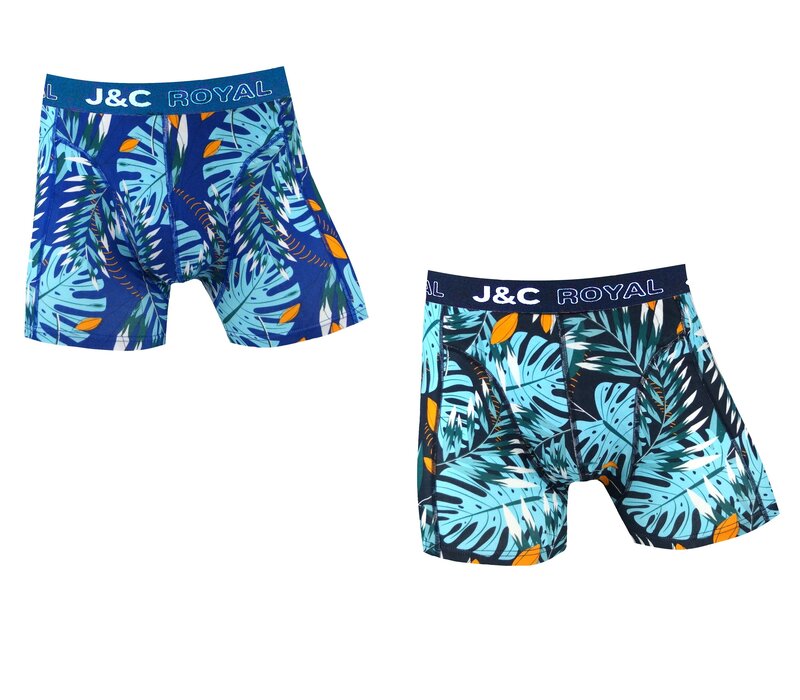 2-Pack Heren boxershorts gemaakt van elastisch katoen (95% Katoen en 5% Élastaan)