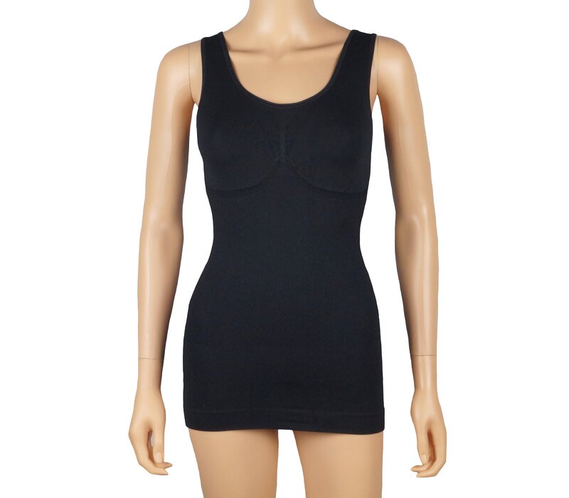 Dames correctie hemd 6408 van J&C zwart