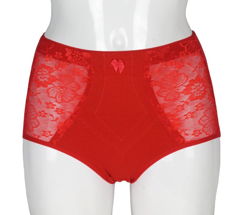 Dames tailleslip H201 van J&C licht corrigerend Rood