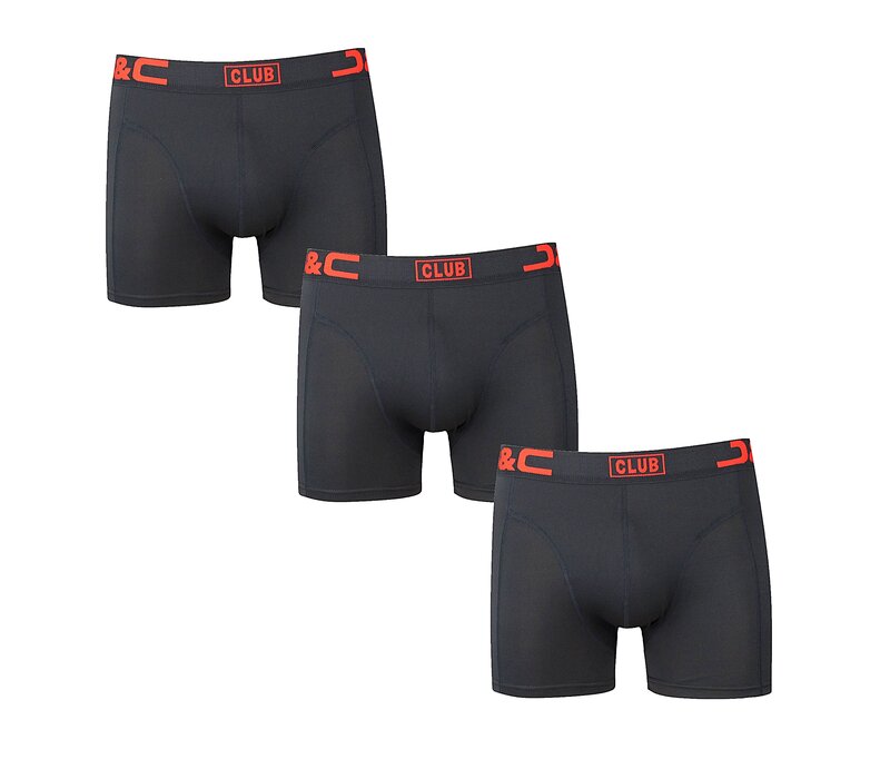 4485 3-pack Heren boxershorts Zwart
