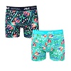 J&C Underwear 2-Pack Heren boxershorts gemaakt van elastisch katoen (95% Katoen en 5% Élastaan) J&C Underwear 2-Pack Heren boxershorts gemaakt van elastisch katoen (95% Katoen en 5% Élastaan)