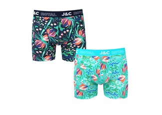 J&C Underwear 2-pack Heren Boxershorts H252 J&C katoen geprint J&C Underwear 2-pack Heren Boxershorts H252 J&C katoen geprint