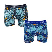 2-Pack Heren boxershorts gemaakt van elastisch katoen (95% Katoen en 5% Élastaan)