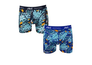 J&C Underwear 2-pack Heren Boxershorts H251 J&C katoen geprint J&C Underwear 2-pack Heren Boxershorts H251 J&C katoen geprint
