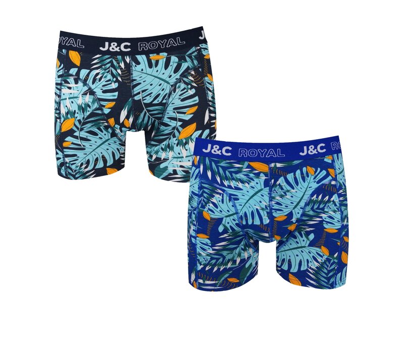 2-Pack Heren boxershorts gemaakt van elastisch katoen (95% Katoen en 5% Élastaan)