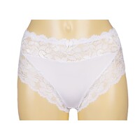 J&C DAMES TAILLESLIP MET KANT WIT H805