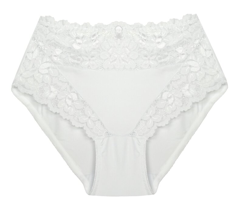 J&C DAMES TAILLESLIP MET KANT WIT H805