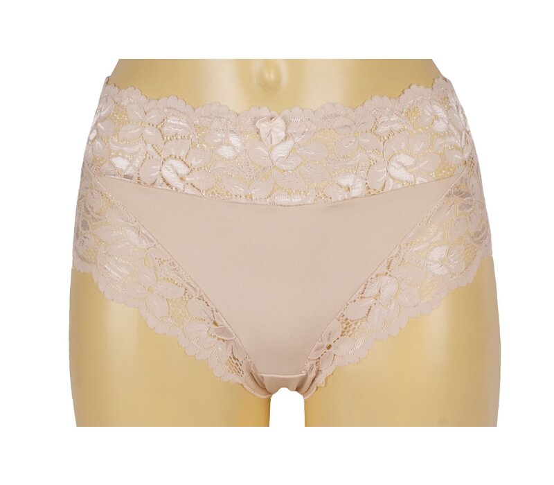J&C DAMES TAILLESLIP MET KANT HUID H805