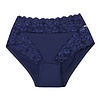 J&C DAMES TAILLESLIP MET KANT BLAUW H805
