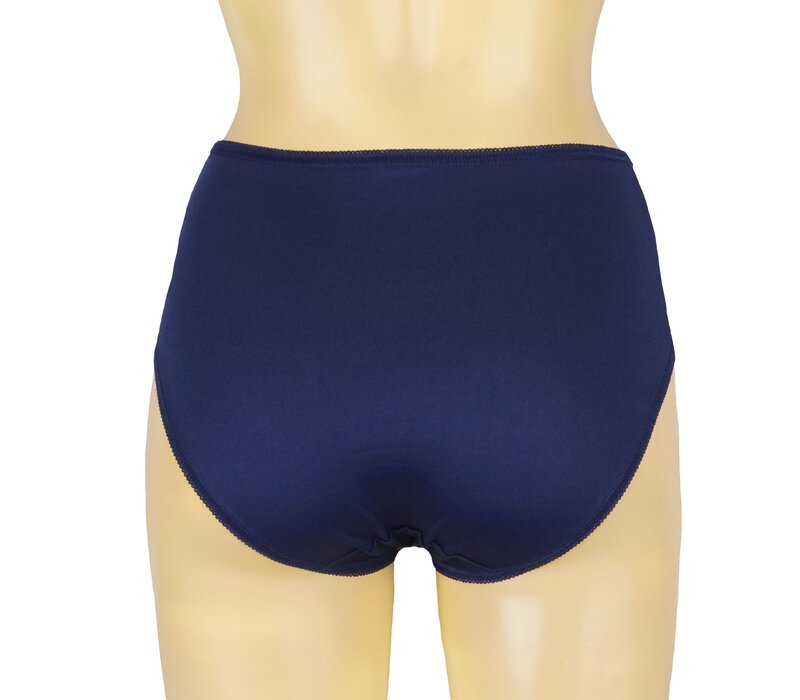 J&C DAMES TAILLESLIP MET KANT BLAUW H805