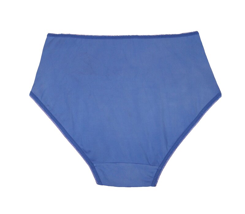 J&C DAMES TAILLESLIP MET KANT BLUE H805