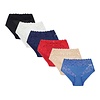 J&C Underwear 6-PACK J&C DAMES TAILLESLIP MET KANT H805 MIX