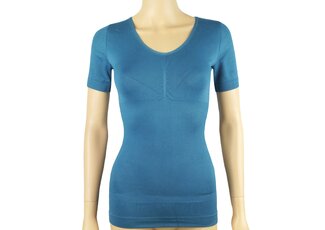 J&C Underwear Dames lichtcorrigerend hemd 6200 vanJ&C  met korte mouw Petrol