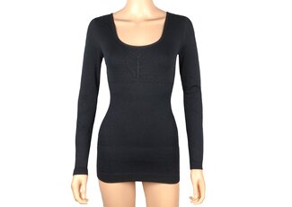 J&C Underwear Dames lichtcorrigerend hemd 6355 van J&C met lange mouw Zwart