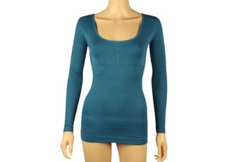 J&C Underwear Dames lichtcorrigerend hemd 6355 van J&C met lange mouw Petrol J&C Underwear Dames lichtcorrigerend hemd 6355 van J&C met lange mouw Petrol
