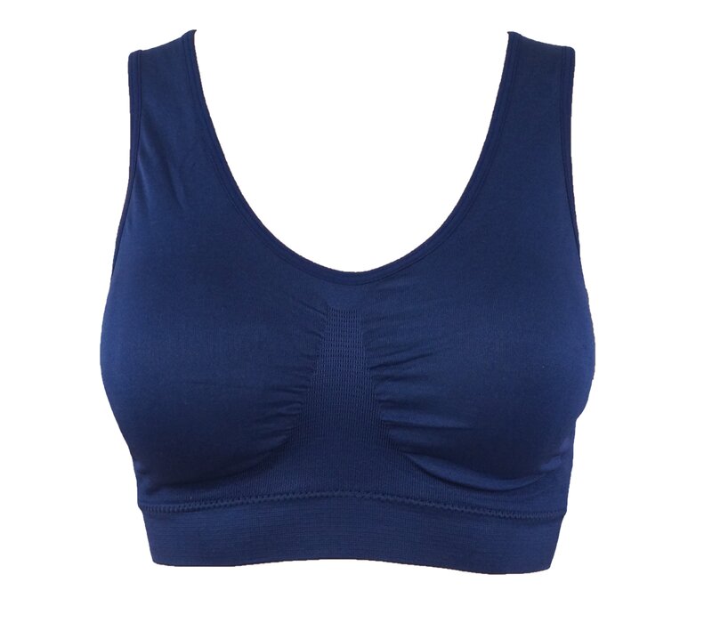 DAMES BRA MET UITNEEMBARE CUPS Marine