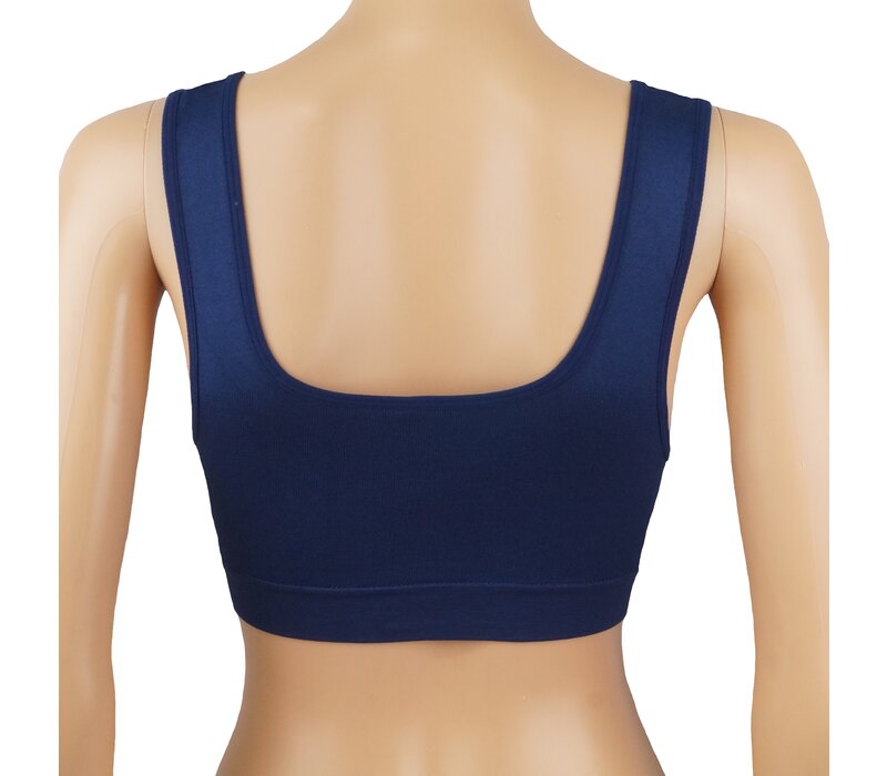 DAMES BRA MET UITNEEMBARE CUPS Marine