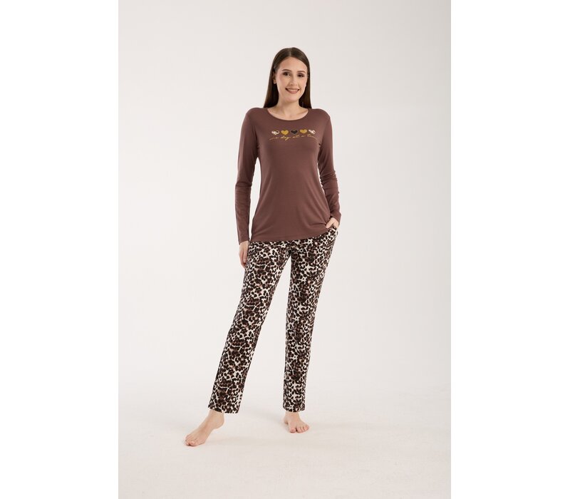 Dames Pyjama Elise met lange mouw van Gionettic