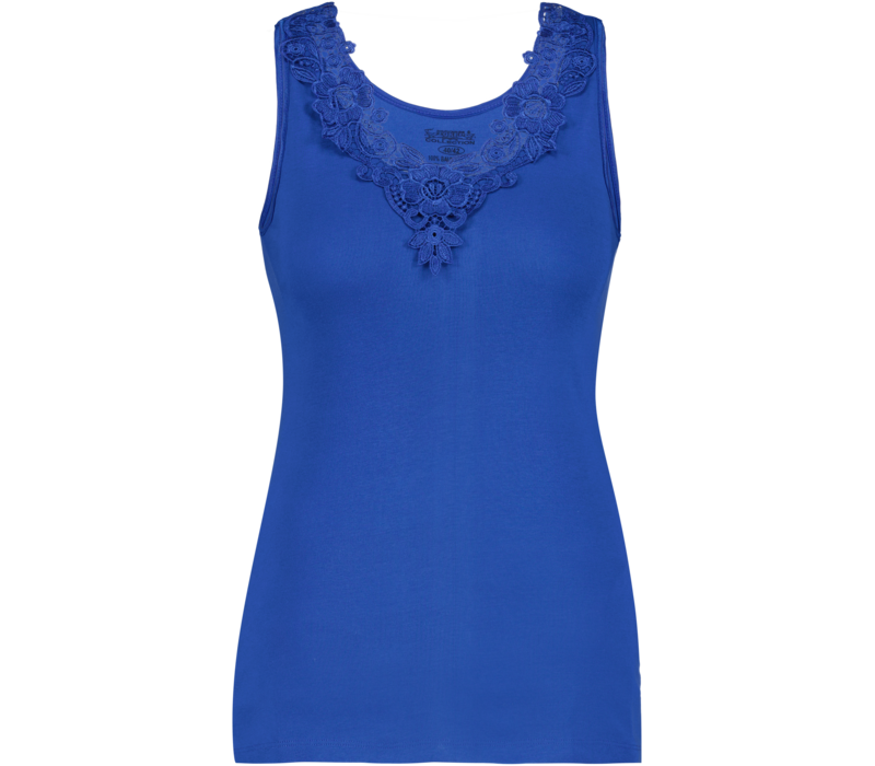 Dames Toker hemd met kant en brede bandjes