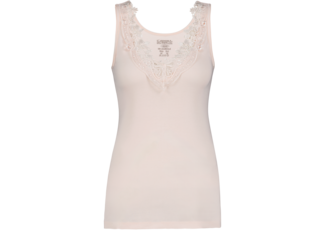 Dames Toker hemd met kant en brede bandjes Huid