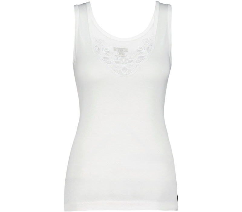 Dames Toker hemd met kant en brede bandjes