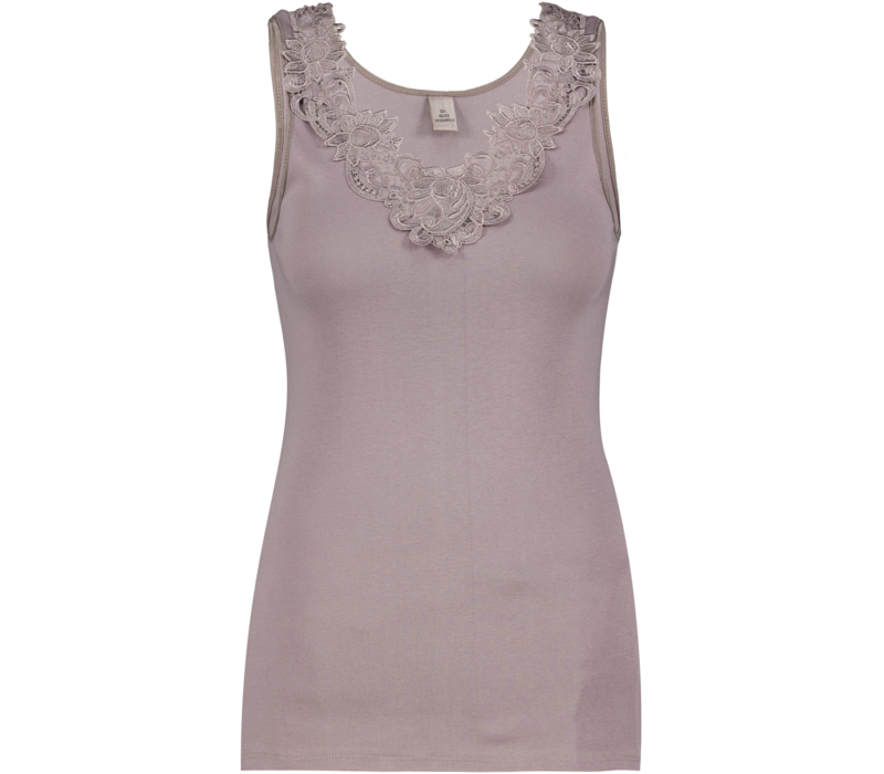 Dames Toker hemd met kant en brede bandjes