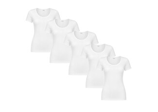 Beeren Ondergoed 5-PACK DAMES T-SHIRT MET O-HALS EN KORTE MOUW M3000 WIT