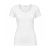 5-PACK DAMES T-SHIRT MET O-HALS EN KORTE MOUW M3000 WIT
